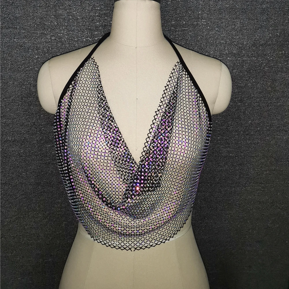 Сексуальный прозрачный корсет на бретельках укороченный топ женская летняя