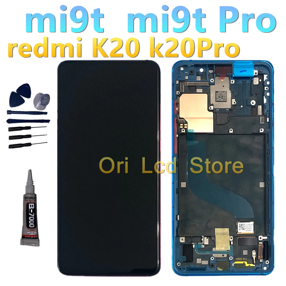 Оригинальный AMOLED дисплей для xiaomi MI 9 T PRO сенсорный ЖК oled с рамкой redmi k20 pro mi9t mi t OLED