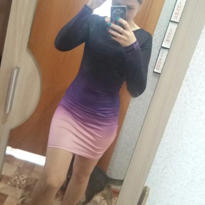 Женское мини платье с круглым вырезом повседневное короткое разных цветов