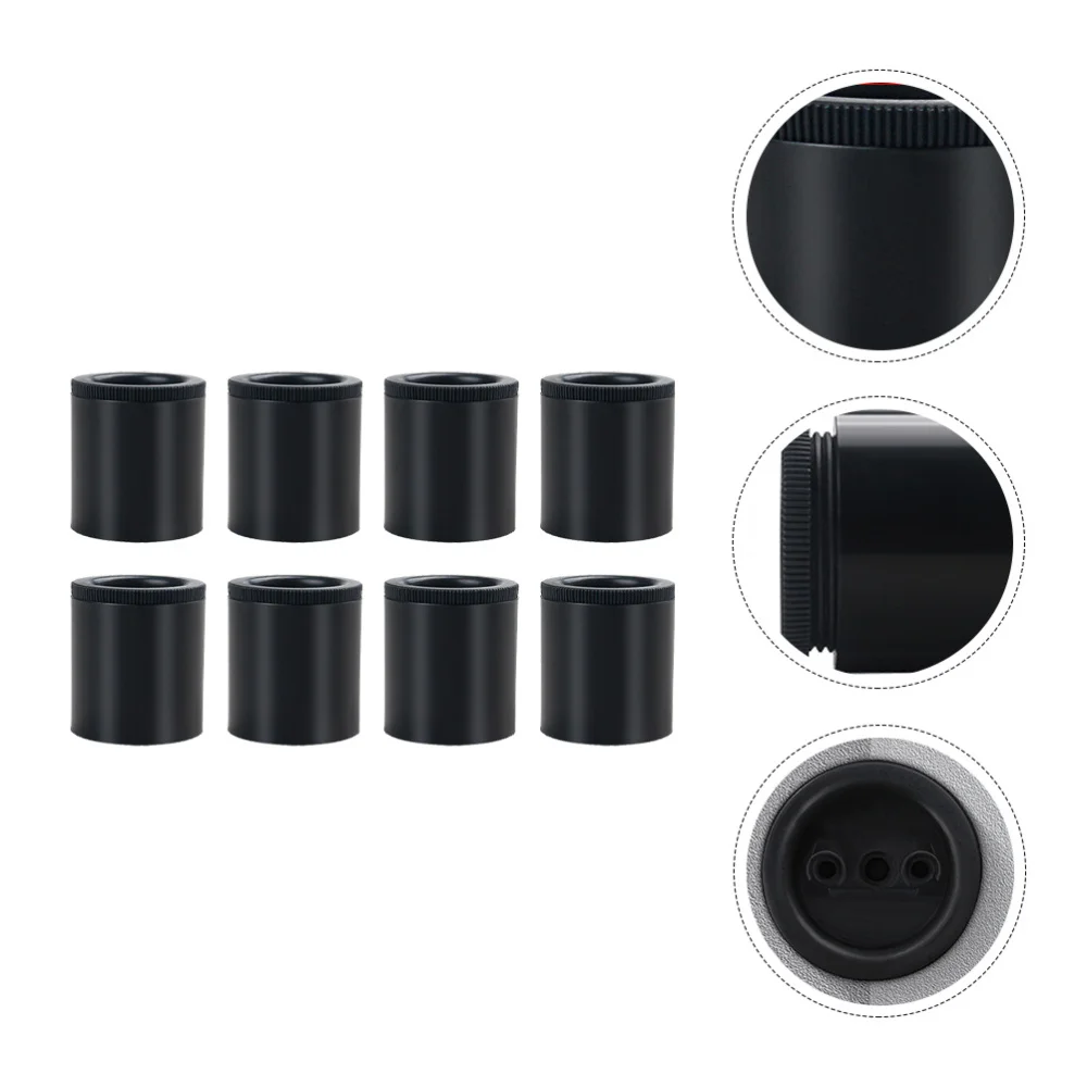 

8Pcs Household Cabinet Feet Adjustable Furniture Accessories Bookcase Pads Black