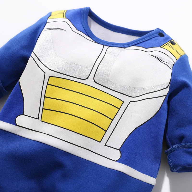 MPANDA Dragon Ball Vegeta, комбинезоны, комбинезон для младенцев мальчиков девочек, детская одежда, боди для новорожденных, хлопок, аниме, длинный рукав, Saiya