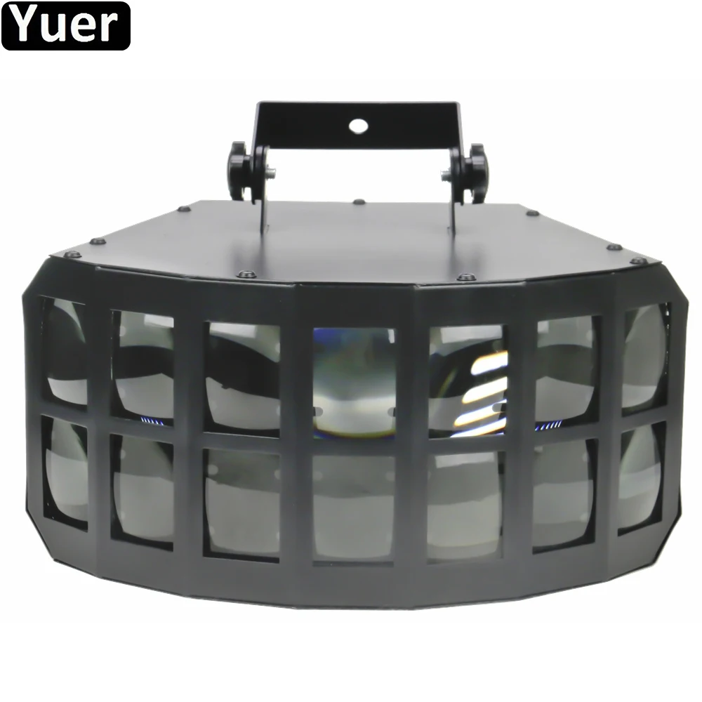 Светодиодный двухслойный сценический светильник 4 в 1 2 х15 Вт RGBW DMX512 праздничный