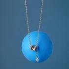 Модное женское ожерелье Huitan с блестящим кубическим цирконием, ожерелье для девушек в стиле su, для вечеринки, повседневной носки, деликатные ювелирные изделия