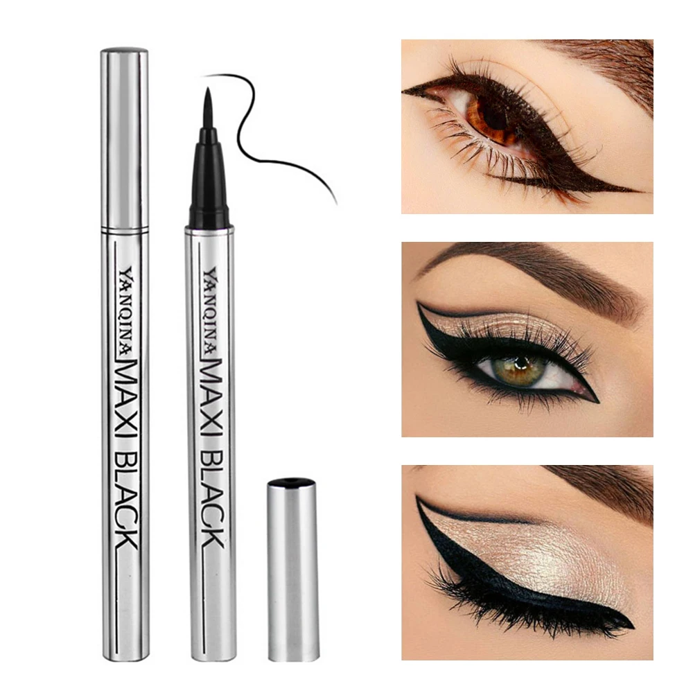 Черная жидкая Водонепроницаемая подводка для глаз Подводка Высокая Пигмент