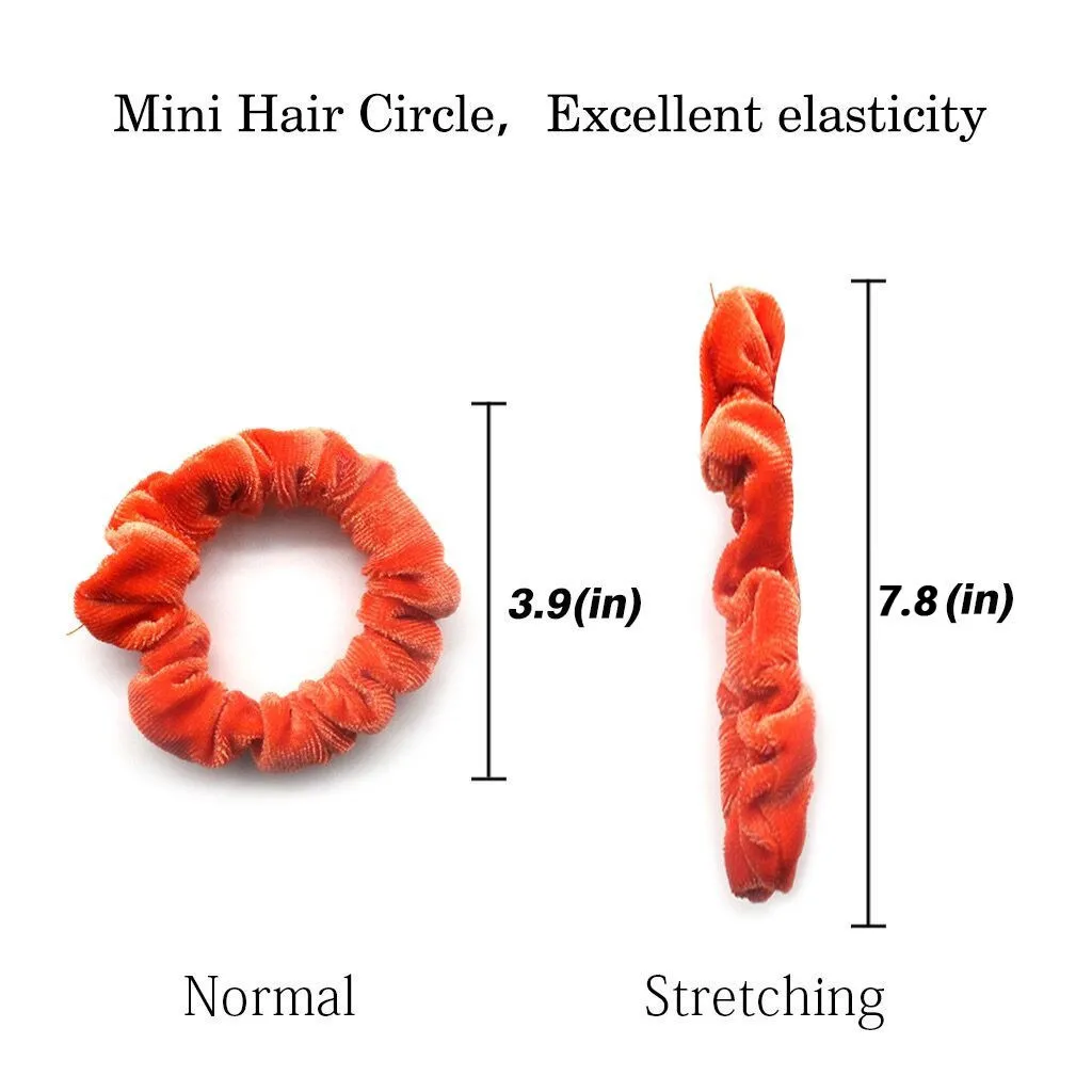 

30Pcs Women Fashion Velvet Elastic Scrunchies Pack Hair Bands Ladies Girls Hair Accessories For Women