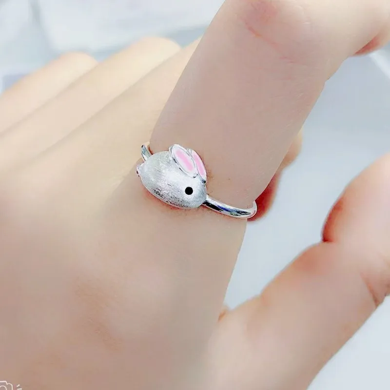 Богемные кольца с кроликами серебристого цвета для женщин и мужчин обручальные