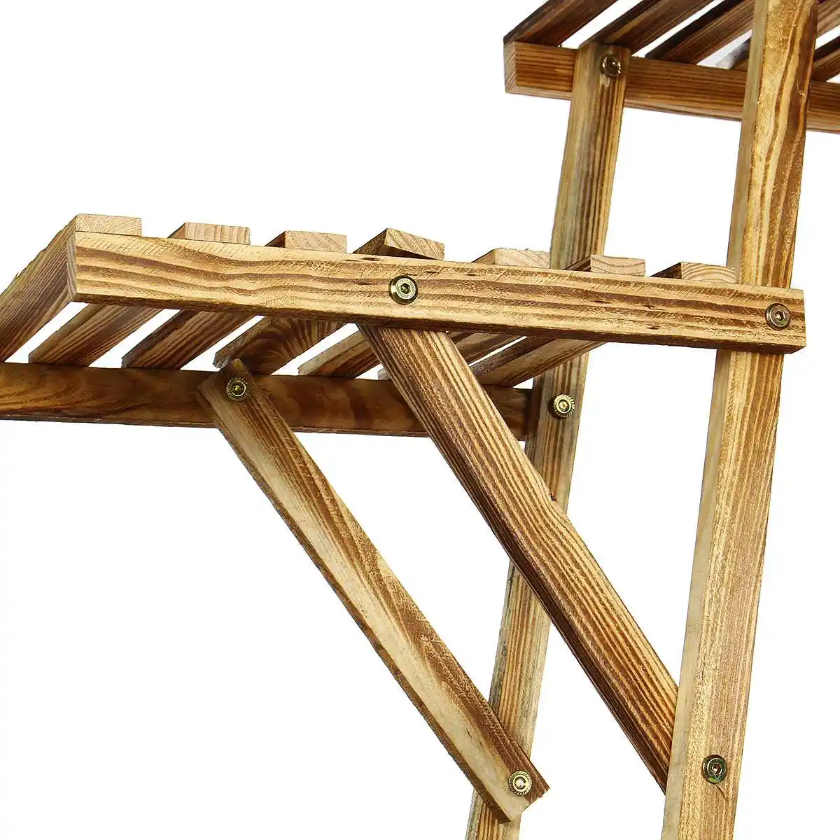 

Solid Wooden Flower Rack Plant Stand Multi Flower Stand Shelves Bonsai Display Shelf Yard Garden Patio Balcony Flower Stand