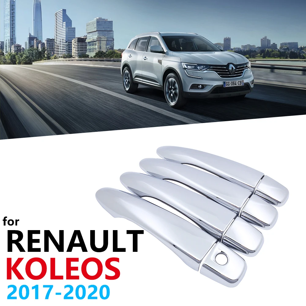 

Chrome Handles Cover for Renault Koleos Samsung QM6 II 2017 2018 2019 2020 Accessories Stickers Trim Catch Car Cap Set Styling