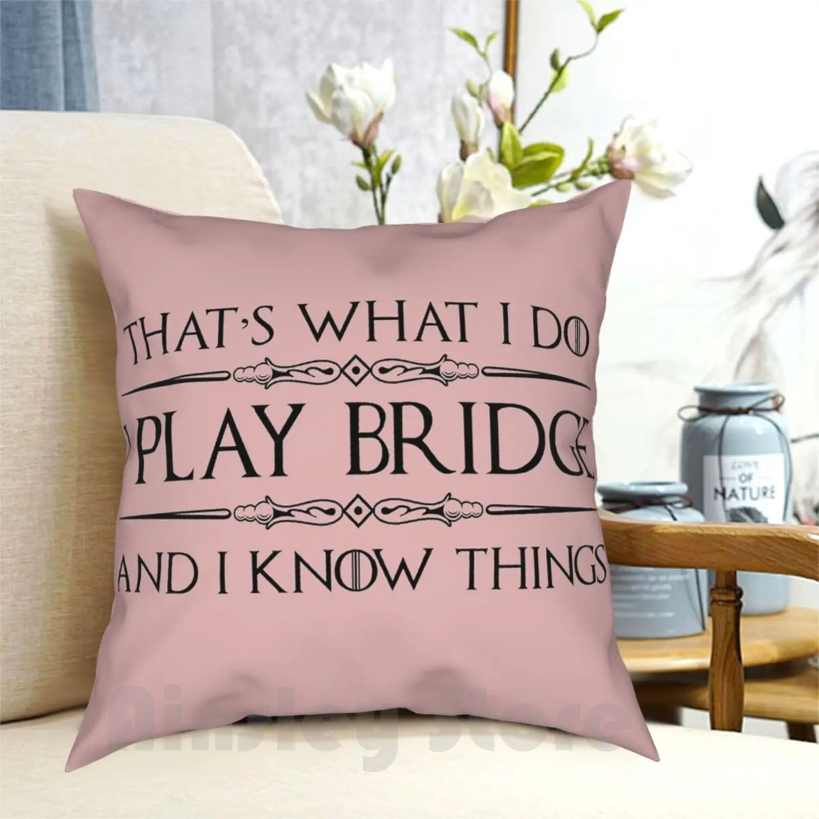 

Bridge Players Gifts-I Play Bridge & I Know Things Funny Gift Ideas For The Bridge Card Player & Lover Outdoor Hiking Backpack