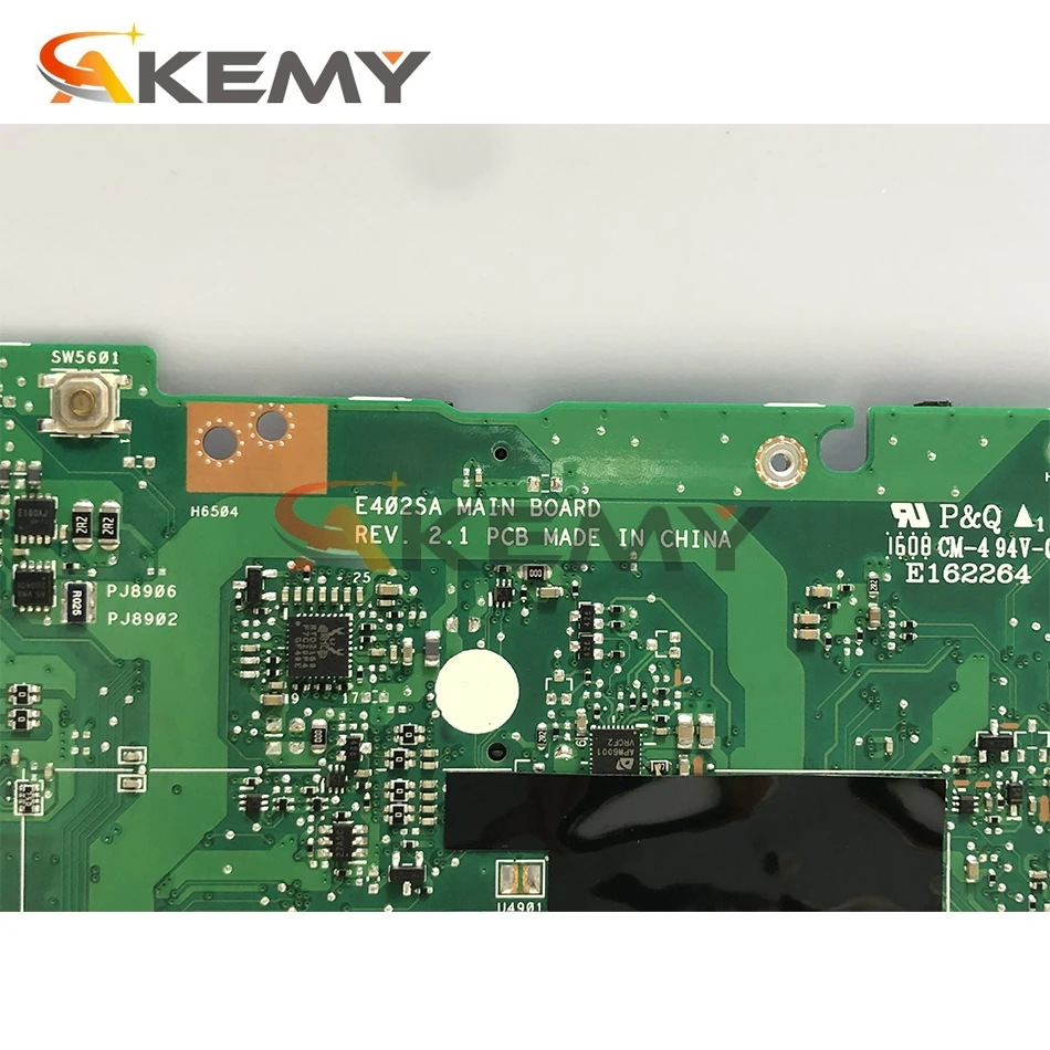 akemy e402sa laptop motherboard for asus e402sa e402s 14 inch original mainboard 8gb ram n3710 cpu free global shipping