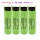 1-10 шт. 100% оригинальный аккумулятор 3,6 В 18650 3400 мАч 3,6 В литиевый аккумулятор NCR18650B 3400 мАч подходящий Аккумулятор для фонарика + бесплатная доставка