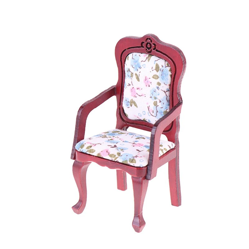 

1pc Simulation Small Chair Furniture Model Toys for Doll House Decoration Dollhouse Miniature Accessories