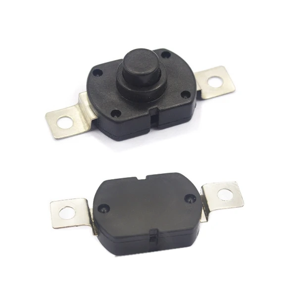 10 Pcs 2 Pin 1712KD Flashlight Latching Push Button Switch DC 30V 1A 17*12*9.5mm Table lamp switch ON-OFF | Обустройство дома