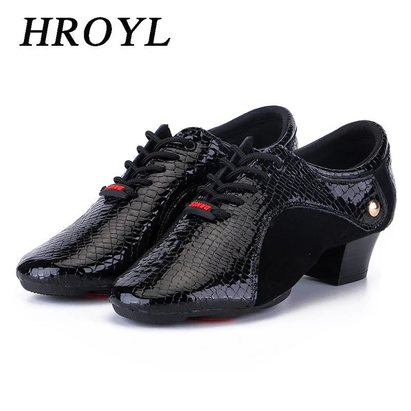 

HROYL Unisex Dance Shoes For Men Boy Women Latin Ballroom Modern Tango Jazz Dancing Trainng Shoes Salsa Teachers' Practice Shoes