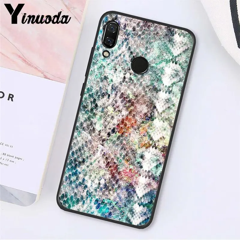 Yinuoda змеиная кожа чехол для телефона для Xiaomi Redmi8 4X 6A S2 Go Redmi 5 5Plus Note8 Note5 7 Note8Pro