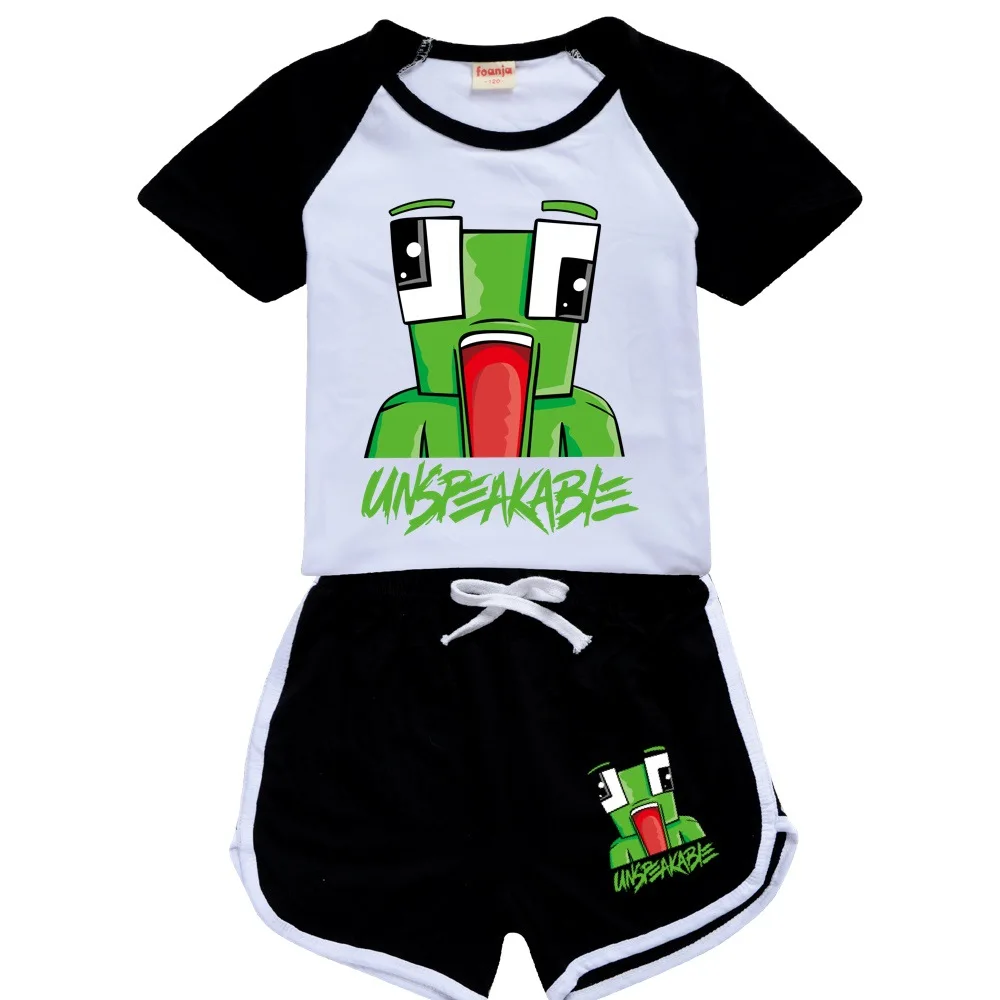 

Unspeakable Baby Children Clothes Girl Set Kids Clothes Boys Teenage Girls Clothing Cartoon Shorts Girls Fall Outfits