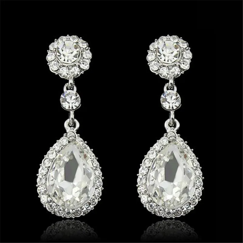 Темпераментные серьги в форме капли воды геометрические очаровательные с