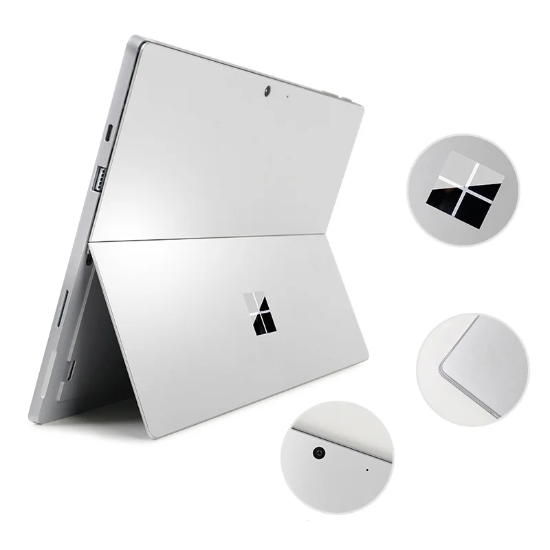 XSKN для Microsoft Surface Pro 7 ультратонкая Серебряная задняя наклейка защитная