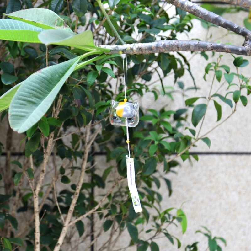 Декоративный стеклянный колокольчик Furin в японском стиле подвесное украшение
