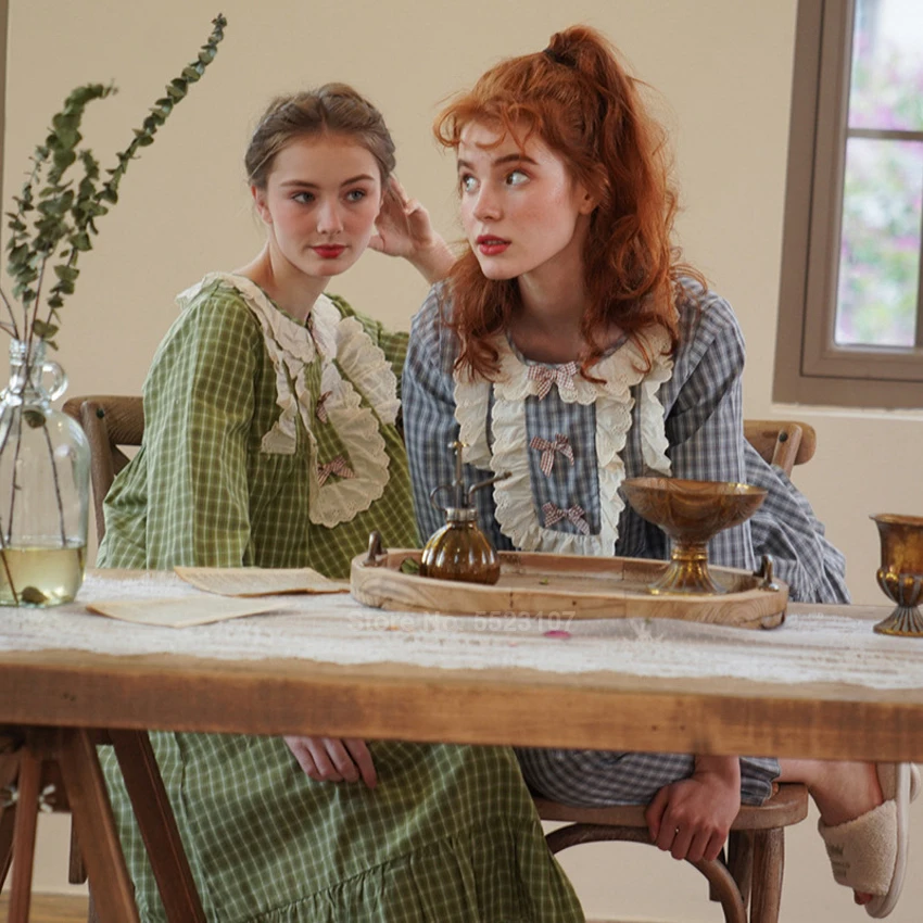 Женский пижамный комплект в стиле принцессы эпохи Возрождения Топ с длинным