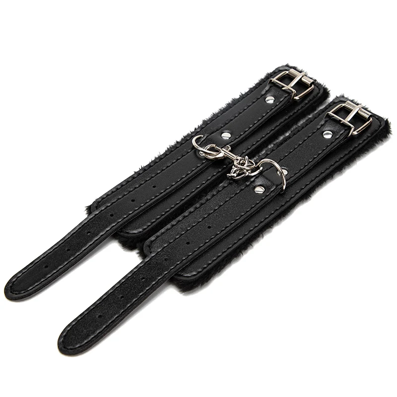 Blackwolf мягкие наручники из искусственной кожи сексуальные бондаж удерживающие