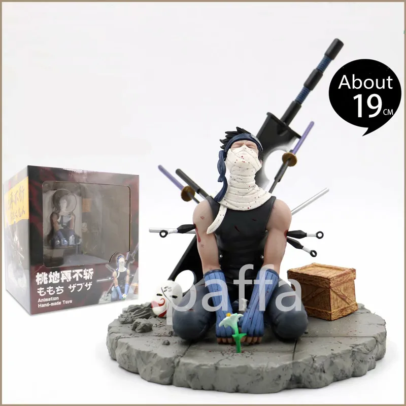 

19CM Momochi Zabuza PVC Action Figure Toy Japan Anime Shippuden Momochi Zabuza Figurine Collection Model Toys gift