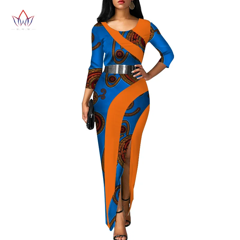 Vestidos африканские женские платья новая мода элегантная африканская одежда Дашики размера плюс сексуальные вечерние платья WY3120