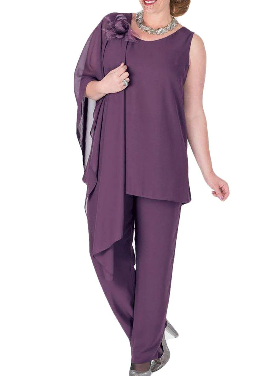 Женское шифоновое платье для матери невесты комплект из трех предметов с жакетом