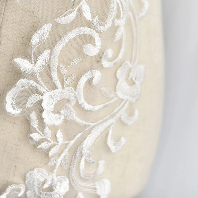 1 пара с вышивкой крыльев Ангела белая кружевная Свадебная аппликация для