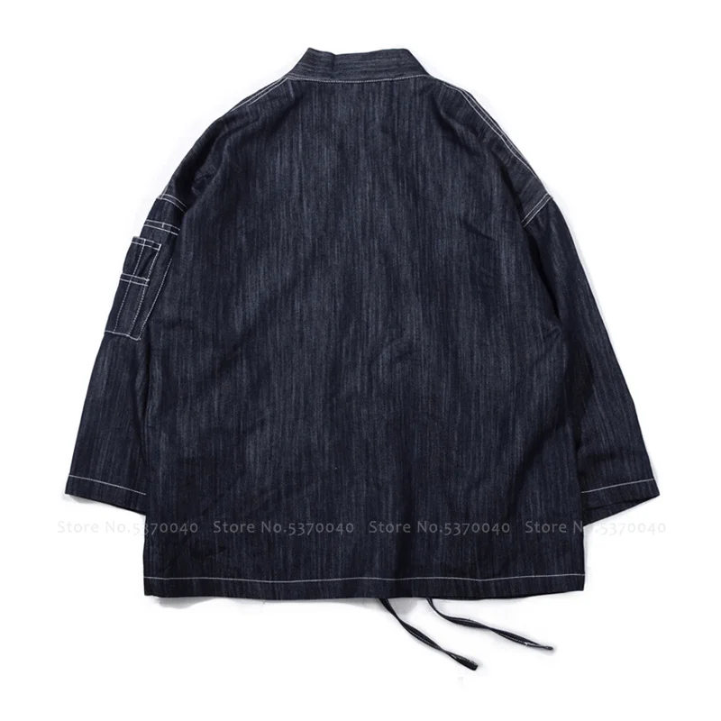 Джинсовые куртки Samurai для мужчин и женщин свободная блузка в японском стиле