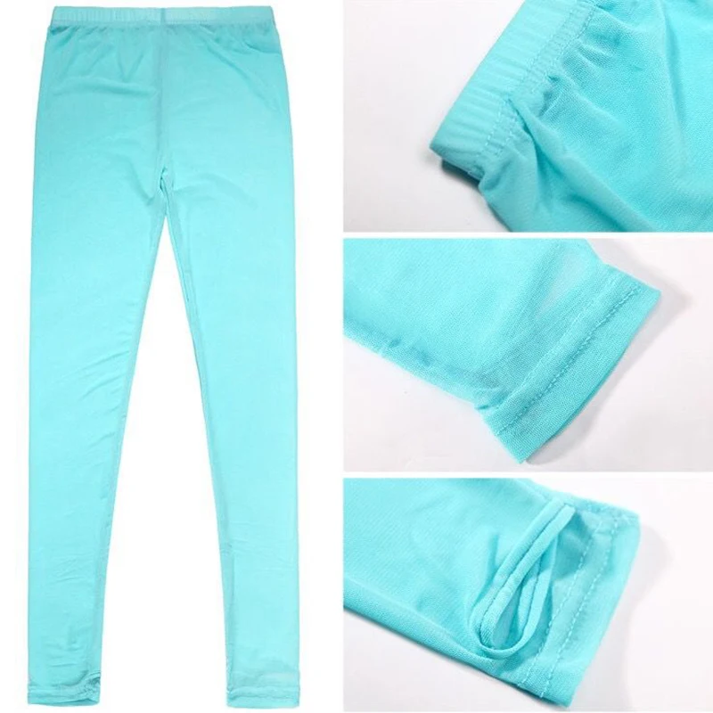 

2021 Sexy Fashion Transparent Women Slim Lingerie See-through Sheer Mesh Thin Leggings Pants Trousers Women's Lingerie Leggings