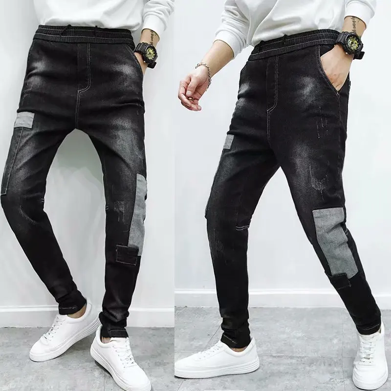 Модные мужские брюки дикий тренд духовный парень для луча с девятью точками