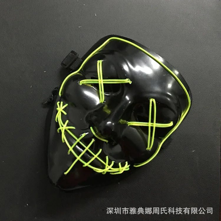 Светящаяся маска призрак шаг танцы Хэллоуин ночь смерти | Тематическая одежда и