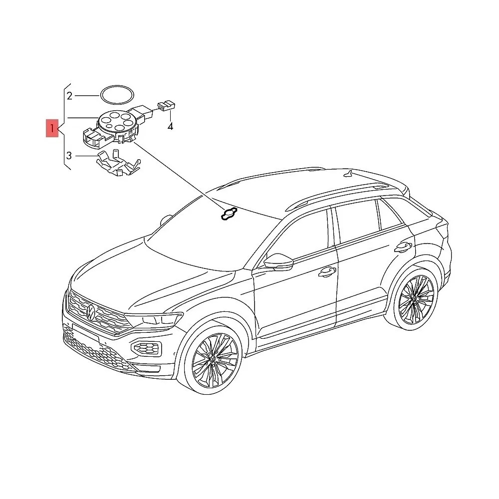 

For A3 A4 Q3 Q5 Q7 A6 C6 Magotan CC Teramont Golf MK7 Octavia Auto Wiper Control Switch Rain Sensor 81D955547A 81D 955 547A