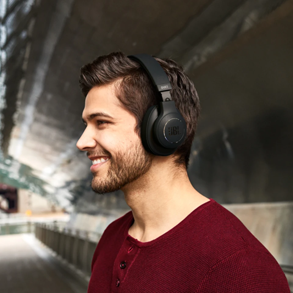 JBL Duet NC беспроводные Bluetooth наушники с активным шумоподавлением Быстрая зарядка 24 часа Время работы от аккумулятора спортивные наушники Спортивная гарнитура