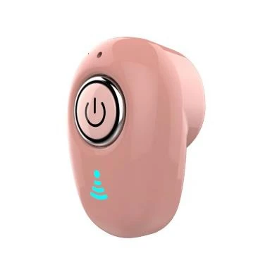 Pink Мини bluetooth-наушники S650, беспроводные наушники в ухо, видимые ушные раковины, гарнитура, стерео гарнитура с микрофоном для телефона - Цвет: Pink