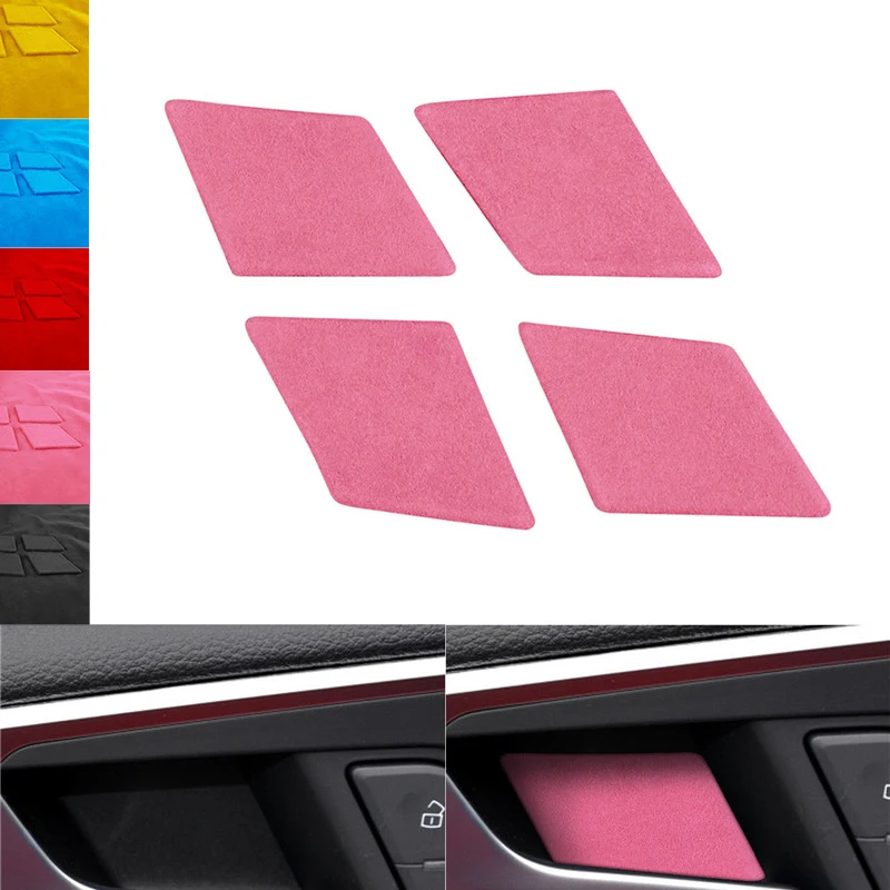 

Замшевая пленка для Audi A4L 2017-2021, Автомобильные изделия, внутренняя дверь, модификация чаши, декоративная крышка, отделка, наклейка