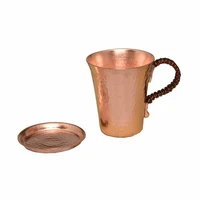 handmade hammered moscow mule mug pure red copper cofee wine beer cup milk tumbler for moscow mules