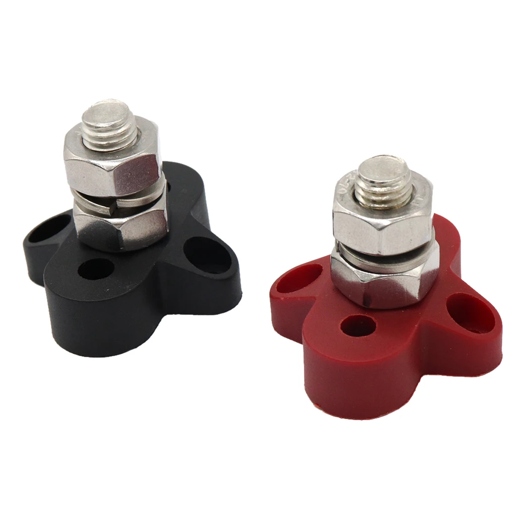 

2 шт 3/8 дюймов морской нержавеющей стали изолированный клеммный блок с одним стержнем