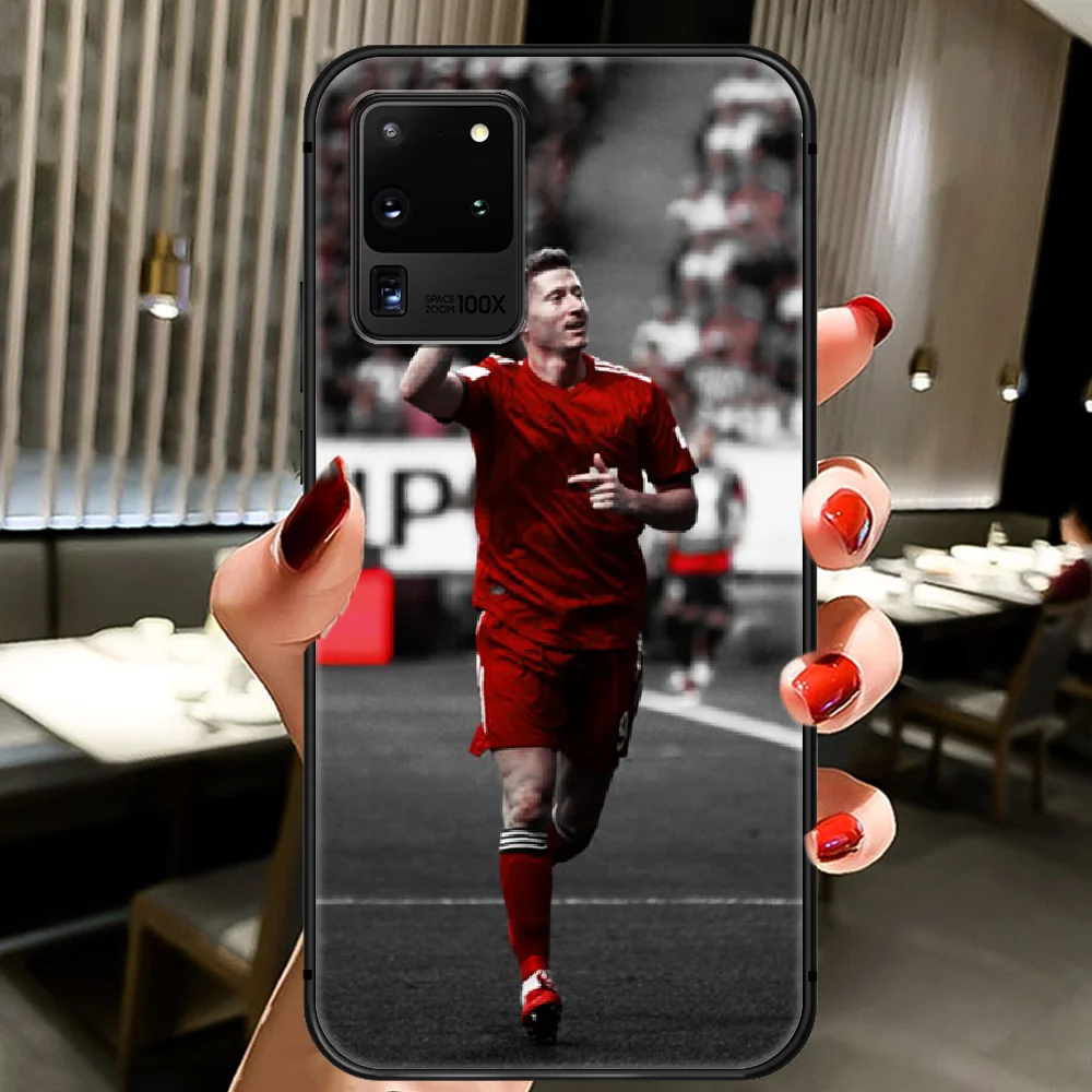 

Munich Lewandowski Football Phone Case Cover Hull For Samsung Galaxy S 6 7 8 9 10 e 20 Edge Uitra Note 8 9 10 Plus black Hoesjes