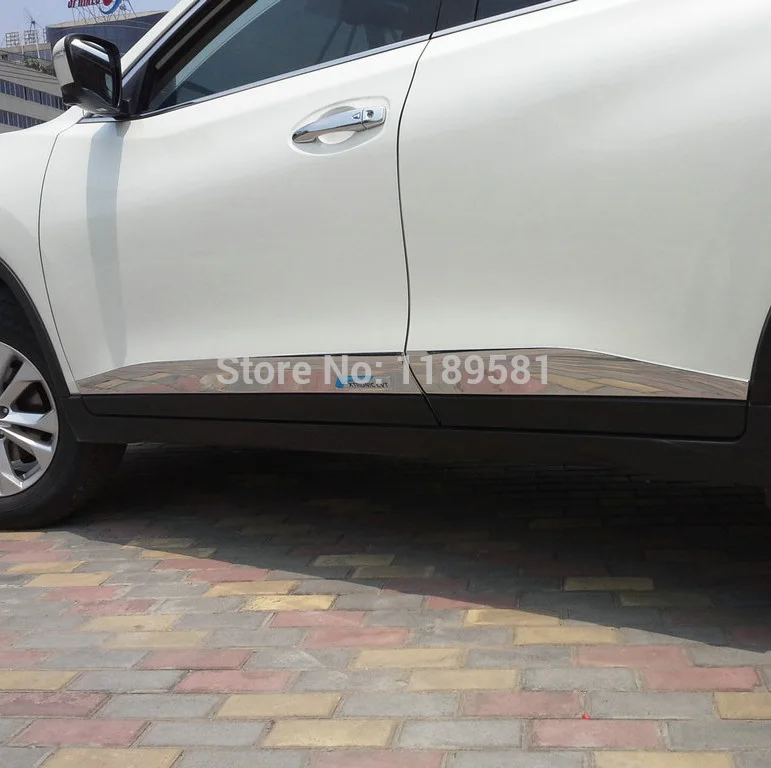 Для Nissan X-Trail Rogue 2014 2015 2016 ABS хромированный автомобильный декор боковая дверь