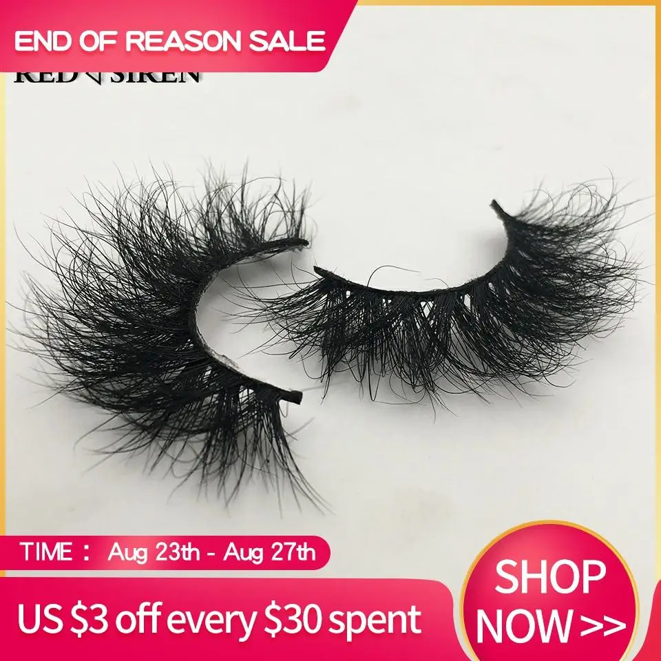 Ресницы с красной сиреной пушистые ресницы 10 мм 18 3d норковые ручной работы мягкие