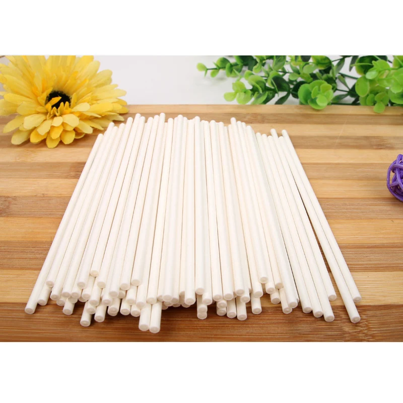 100 шт. 10 см/15 см/20 см длиннее три размера с твердым сердечником Бумажные палочки