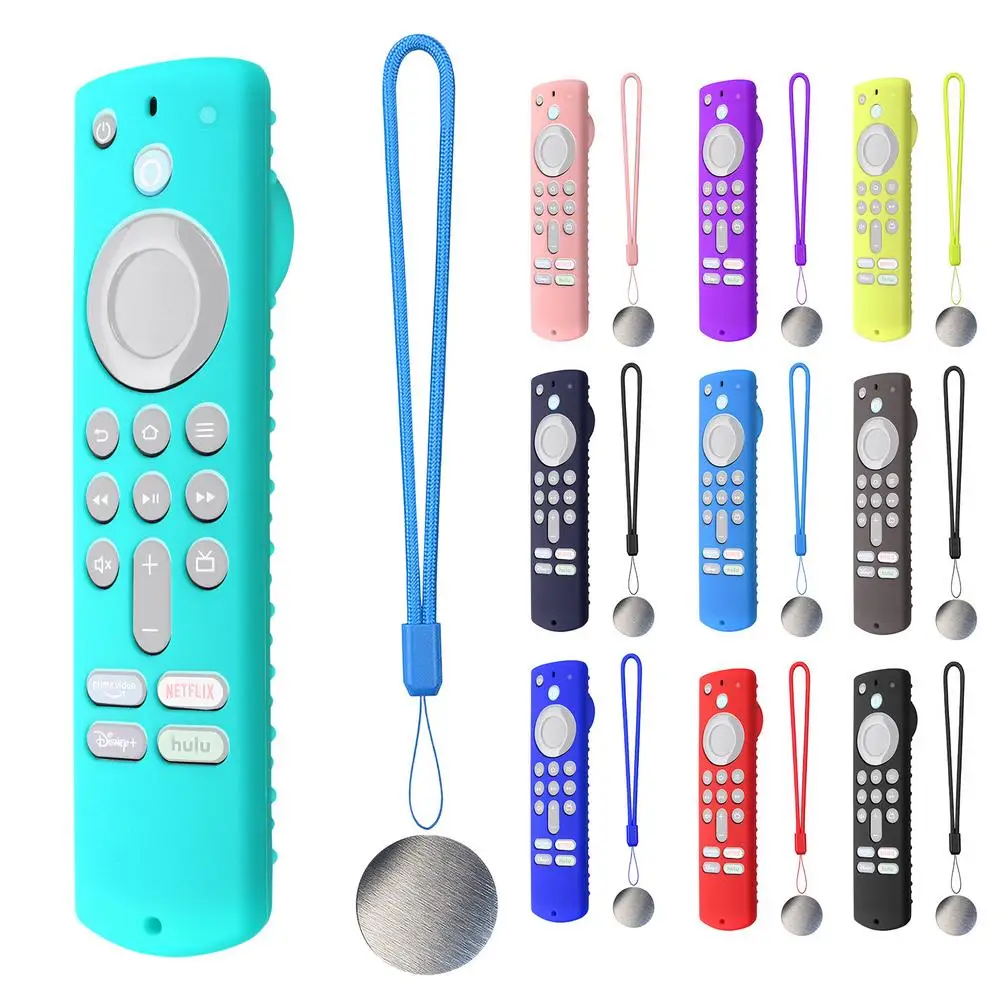 

TV Remote Control Cover Silicone Protective Case For Fire TV Stick 4K 3rd Gen Controller Compatible With Alexa Voice Remote