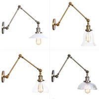 american country industrial wind restoring ancient ways large double festival mechanical arm adornment wall lamp