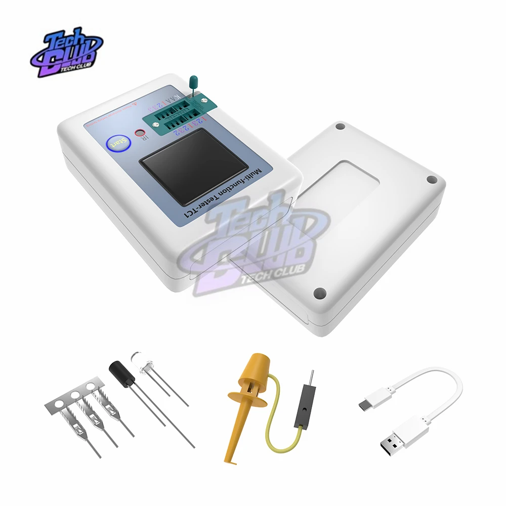 LCR-TC1 3.5 Inch TFT LCD Color Display Graphic PNP Transistor Tester Multimeter Diode Triode Capacitance Meter ESR Resistor test |