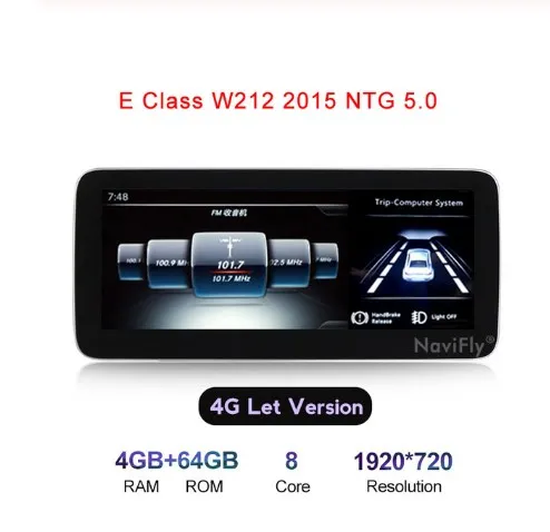 8cores NTG5.0 HD1920* 720 ips! 4 Гб+ 64 ГБ android 9,0 автомобильный gps-навигатор для Mercedes benz E Class W212 2009- с 4G wifi BT carplay - Цвет: 8cores NTG5.0