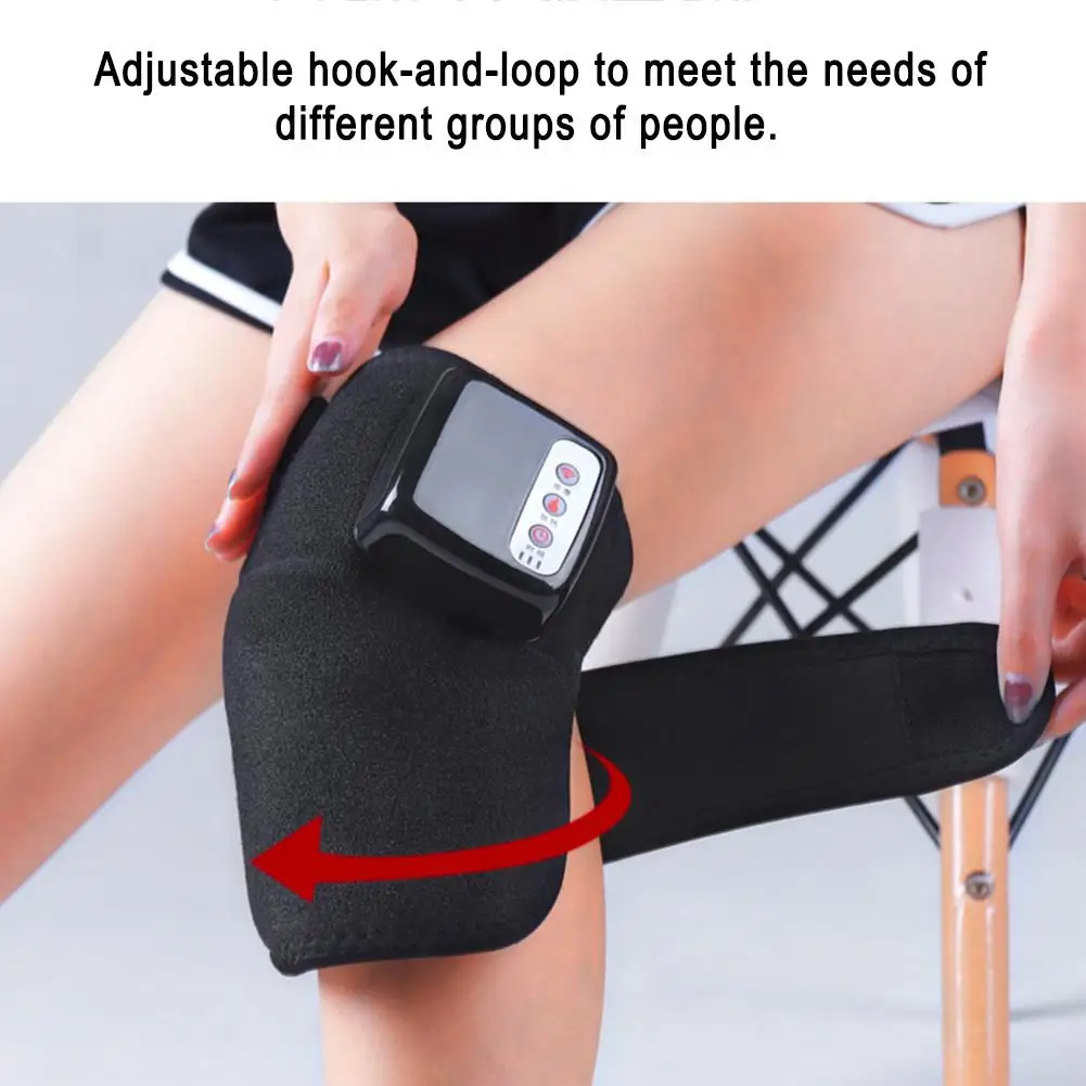 

Knee Massager Heated Vibration Knee Brace Wrap Heating Massage for Pain Relief