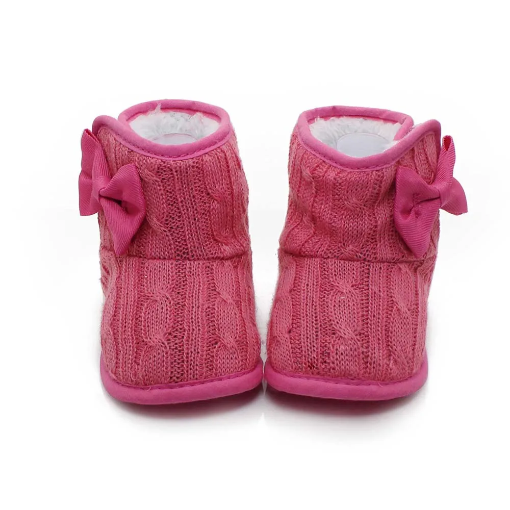 Детские ботинки для новорожденных и малышей зимняя теплая мягкая хлопковая