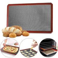 new non stick oven lining perforated steaming mesh mat cookie pad rolling dough mat high temperature resistant glass fiber